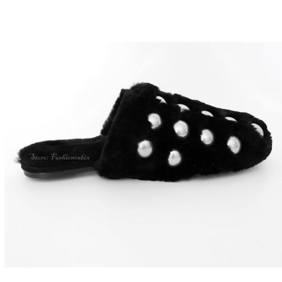 NEW Alexander Wang Amelia Fur Slippers - Picture 7 of 12